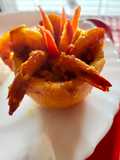 কমলা চিংড়ি (kamala chingri recipe in Bengali)