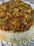 Arabian Goat testicle biryani