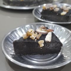 A picture of Vegan Gluten free healthy Jowar Chocolate Cake.