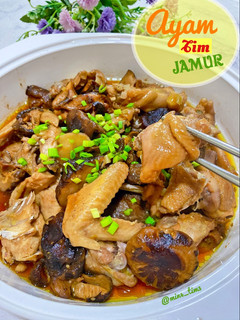 Foto resep Ayam tim Jamur