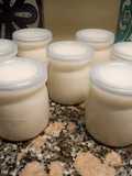 Yogur firme y cremoso de vainilla en yogurtera. Yogur base 160 grs