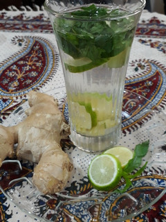 عکسی از دستور نوشیدنی رژیمی. چربی سوز عااالی❤