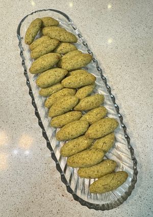 صورة لوصفة بسكوت الزعتر 🍃