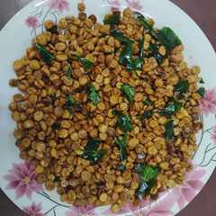 A picture of Fried Gram Dal.