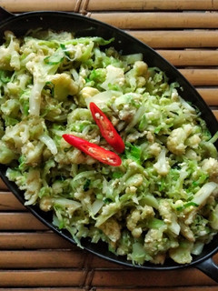 Foto resep Orak Arik Kembang Kol dan Kubis