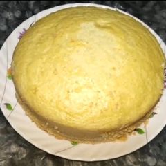 Soft and sponge vanilla cake A picture of Soft and sponge vanilla cake.