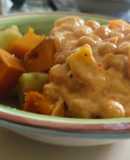 Garbanzos curry veganos