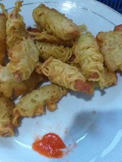 Foto resep Sosis Mie Gulung