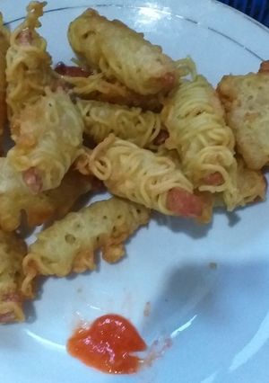 Foto resep Sosis Mie Gulung