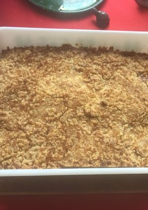 Una foto de Crumble de manzana