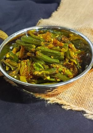 A picture of Bhindi fry.
