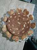 Eid special Almond cake and heart shape cookies