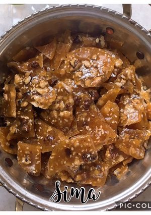 عکسی از دستور سوهان عسلی زعفرونی
