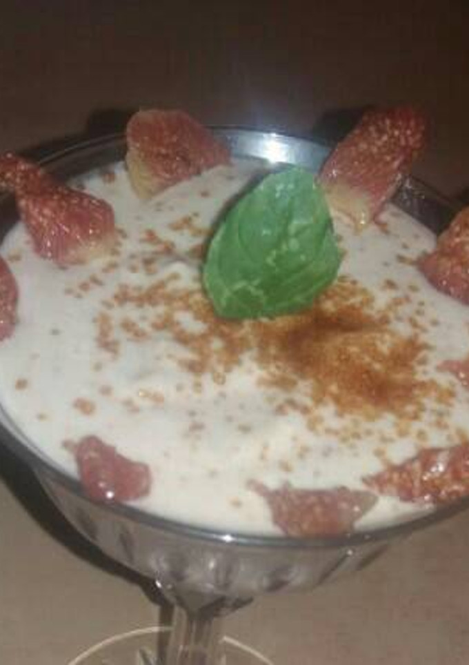 Una foto de Mousse de higo
