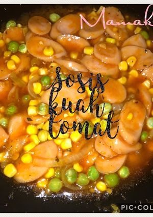 Foto resep Bekal anak~Sosis kuah tomat