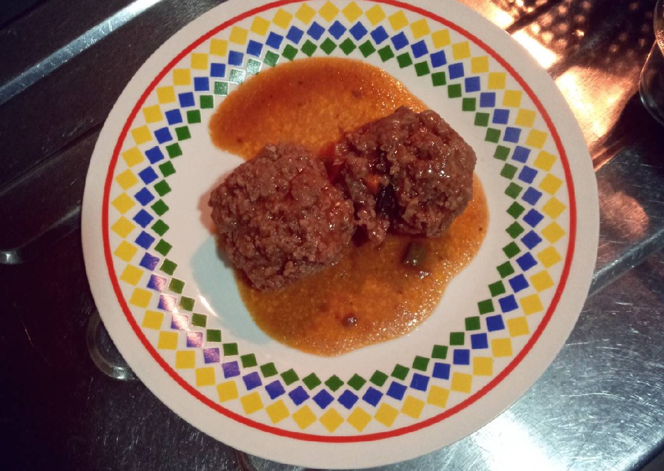 Albóndigas con espinacas