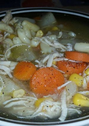 A picture of Homemade Chicken Noodle Soup.