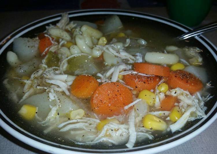 Steps to Prepare Homemade Homemade Chicken Noodle Soup