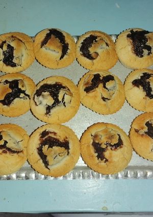 Csokipudingos muffin recept fotója