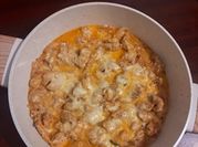 A picture of creamy lemon garlic chicken