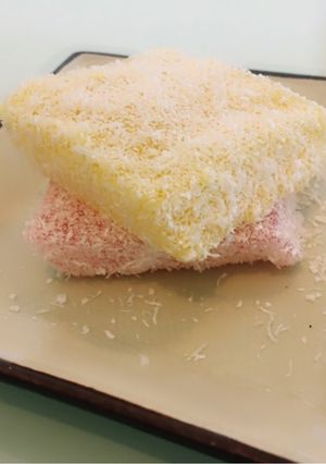 A picture of Eggless Lamington.