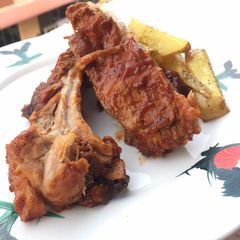 A picture of Baked Pork Rib With BBQ Sauce.