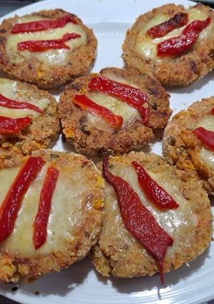 Una foto de Hamburguesas de garbanzos y arroz Ali