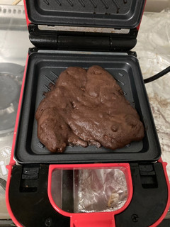 Una foto de Keto Brownie en wafflera
