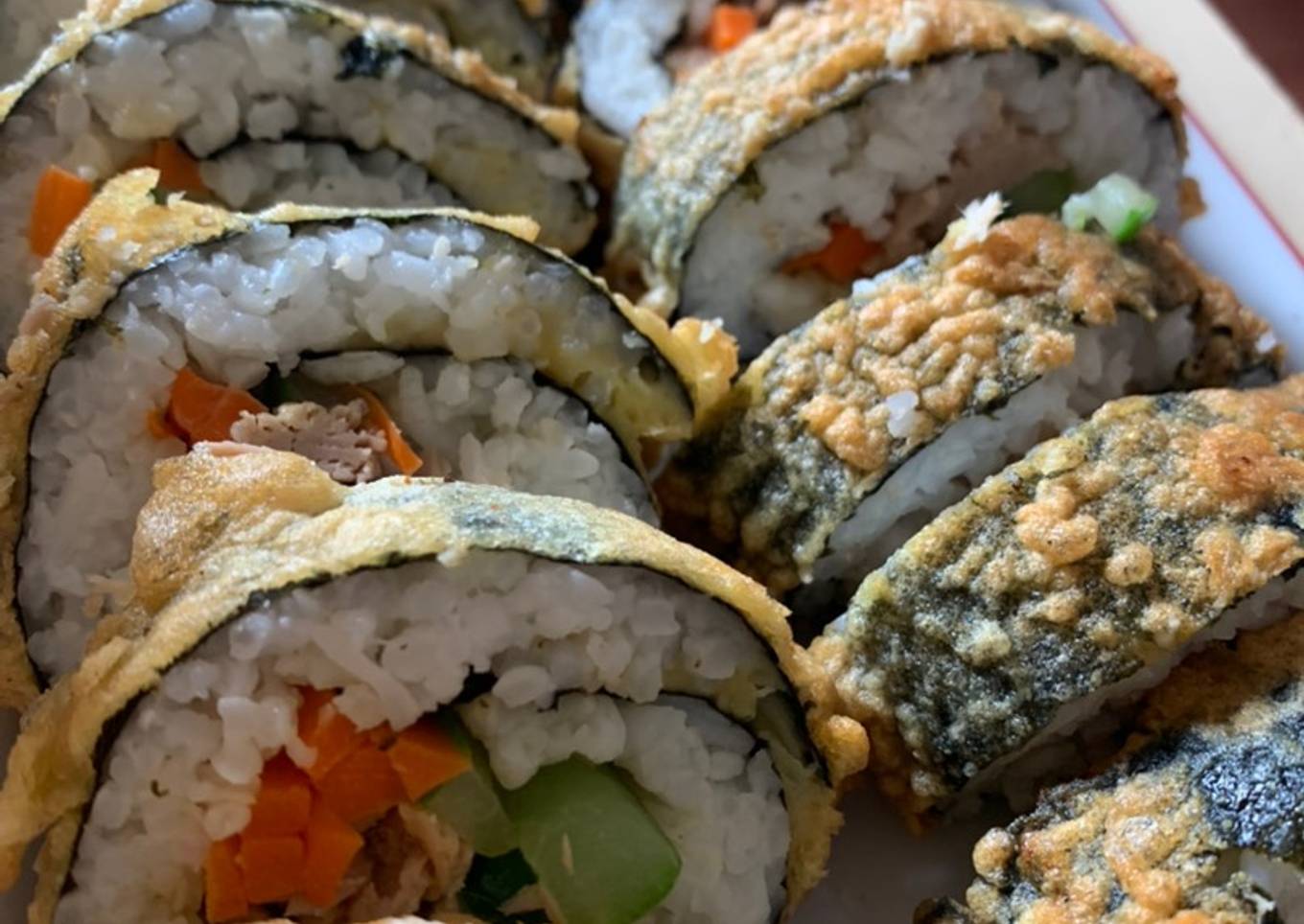 Fried Tuna Kimbab/Gimbab/Gimbap