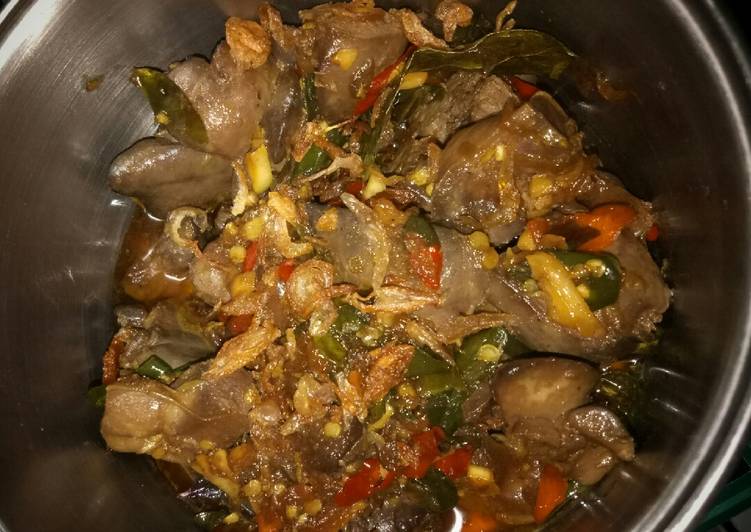 Cara Gampang memasak Ampela ati lombok ijo mentega yang Menggugah Selera