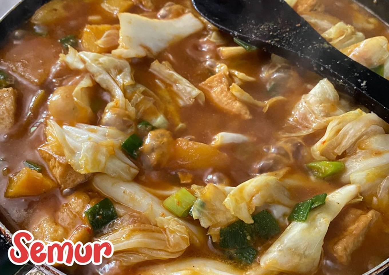 57. Semur Tahu, Kentang & Kol