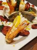 Portuguese Jag with Shrimp, Clams and Linguica