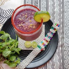 A picture of Jamun(Blackberry)Red wine Shot.
