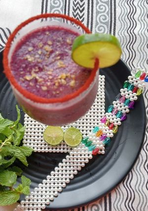 A picture of Jamun(Blackberry)Red wine Shot.