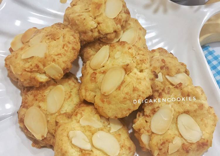 Langkah Mudah untuk Menyiapkan Almond Cookies Simple Anti Gagal
