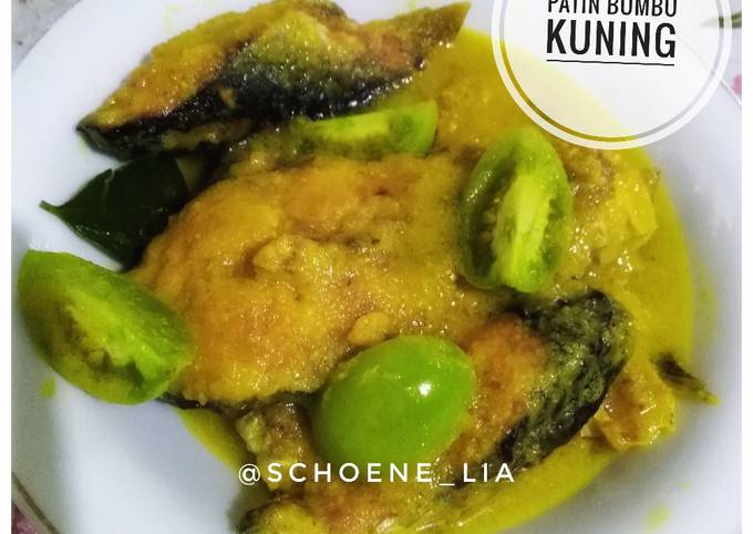 Langkah Mudah untuk Menyiapkan Patin Bumbu Kuning (tanpa santan) Anti Gagal