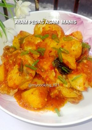 Foto resep Resep Ayam Pedas Asam Manis Yang Mudah Dan Ekonomis
