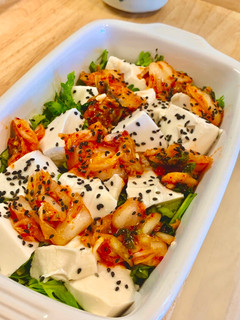 Foto resep Salad Topping Tahu & Kimchi