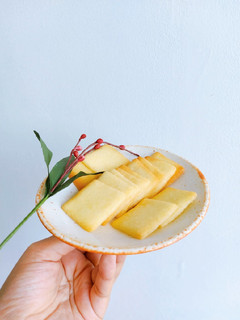 A picture of Cat's Tongue Cookies (Tuiles) - French Style Cookies from a Convection Oven.