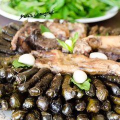 A picture of Stuffed_grape_leaves_with_rice_and_meat.