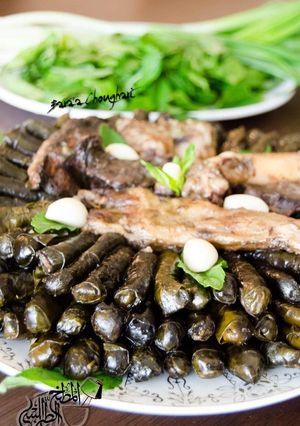 A picture of Stuffed_grape_leaves_with_rice_and_meat.
