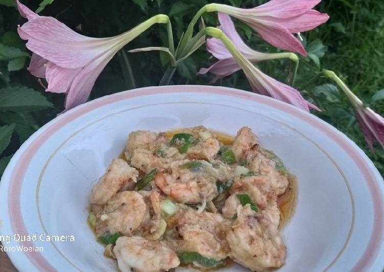 Garlic butter fried prawn