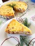 Karfiolos, pulykás quiche