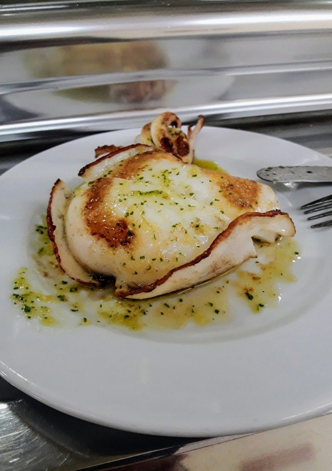 Una foto de Choquito a la plancha