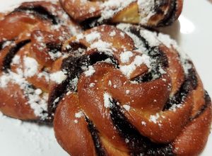Kakaós csavart csiga recept fotója