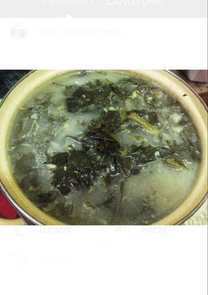 Foto resep Sayur daun lembayung dengan creamer (sayur bobor)