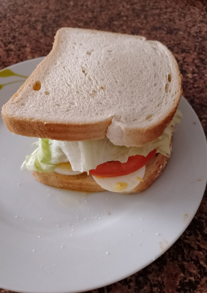 Una foto de Sándwich Vegetal de Huevo