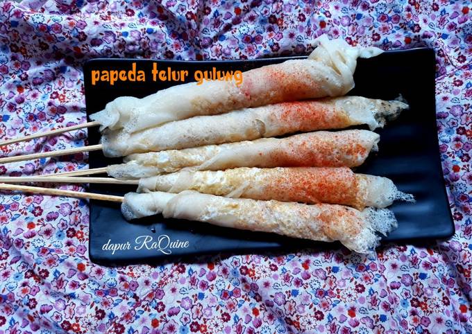 Papeda telur gulung