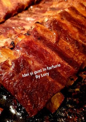 O poză a rețetei Coaste de porc la cuptor.