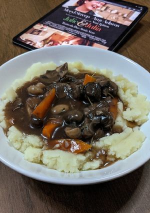 Foto de "Julie & Julia" (Mushroom Bourguignon com Purê de Batatas)